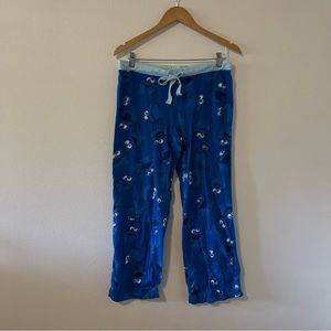 Cookie Monster Sesame Street Loungewear Pajama Pants Blue Cotton-Medium